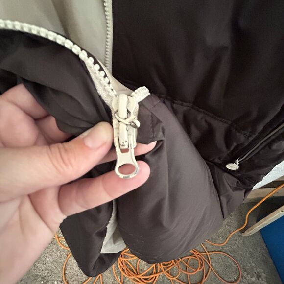 Vintage COOGI Long Brown Puffer Coat Jacket Women's Size 1X Hooded READ - Picture 11 of 16